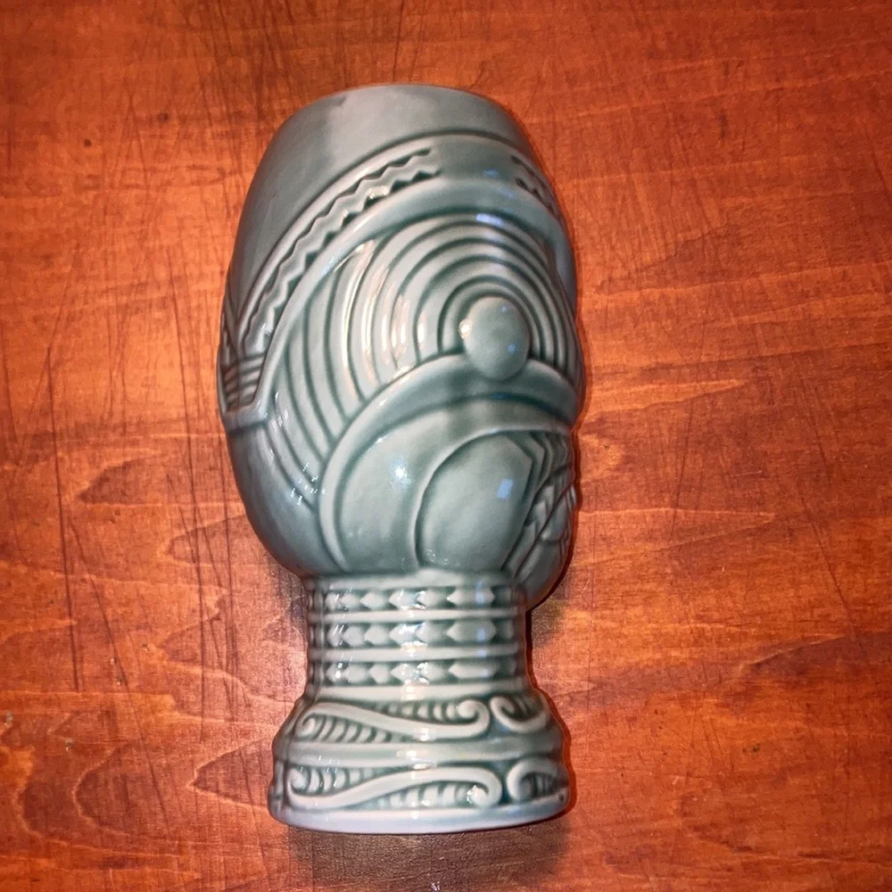 🍹🗿🍍Tiki Mug | Blue “Headhunter” Mug for Mai Tais, Painkillers, Etc. 🗿🏝🧊